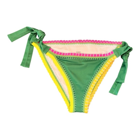 Ferrarini x Pq Crochet-Trim Bikini Bottoms NWT - Picture 2 of 5